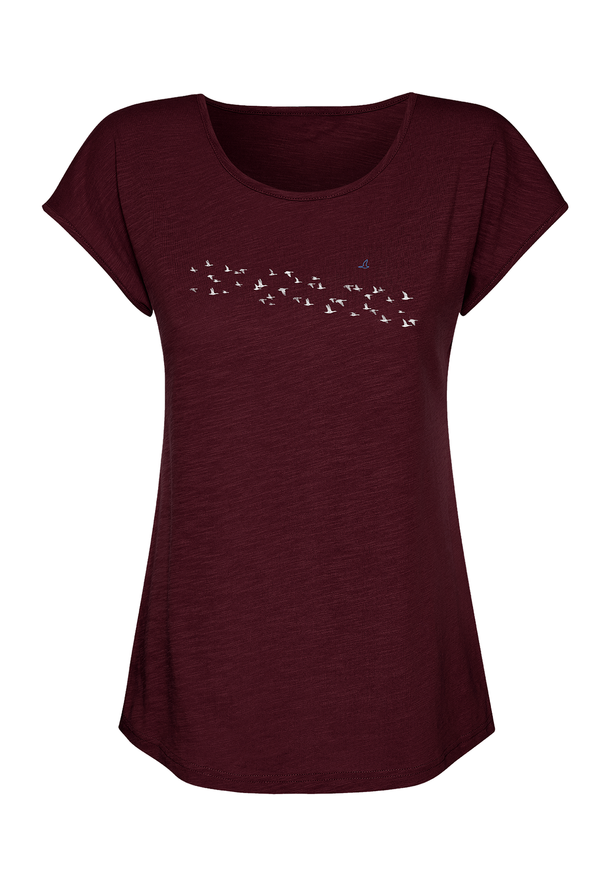 Rot:  Sportliches T-Shirt aus Bio-Baumwolle für Damen [18680]