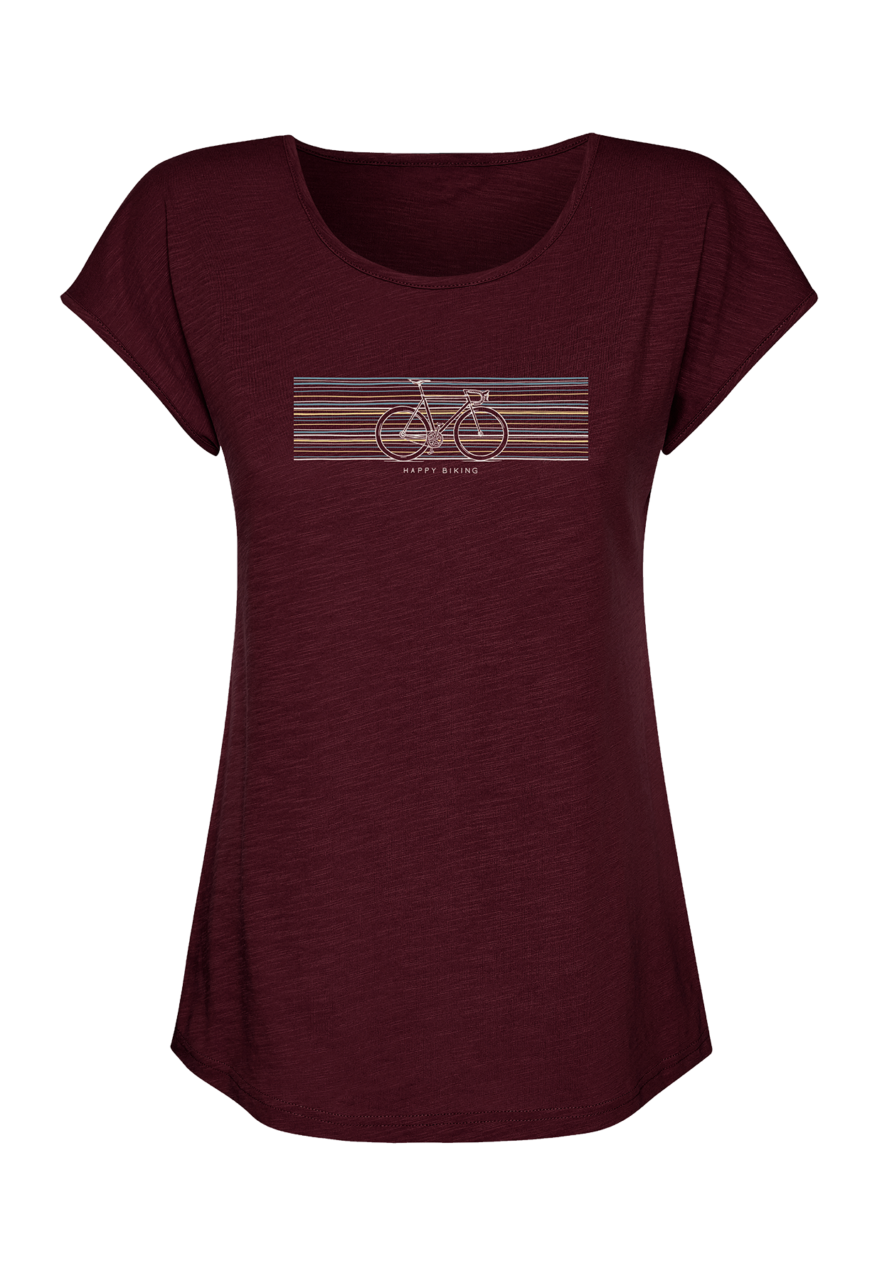 Velvet Rain: Lässiges T-Shirt aus Bio-Baumwolle für Damen [18706]