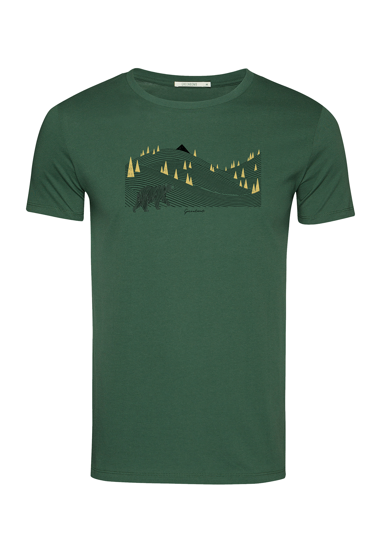 Grün:  Sportliches T-Shirt aus Bio-Baumwolle für Herren [18745]