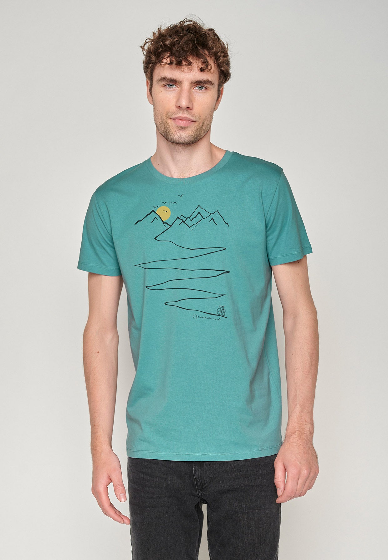 Citadel Blue: Sportliches T-Shirt aus Bio-Baumwolle für Herren [18791]