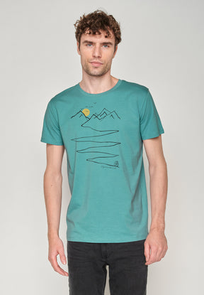 Citadel Blue: Sportliches T-Shirt aus Bio-Baumwolle für Herren [18791]