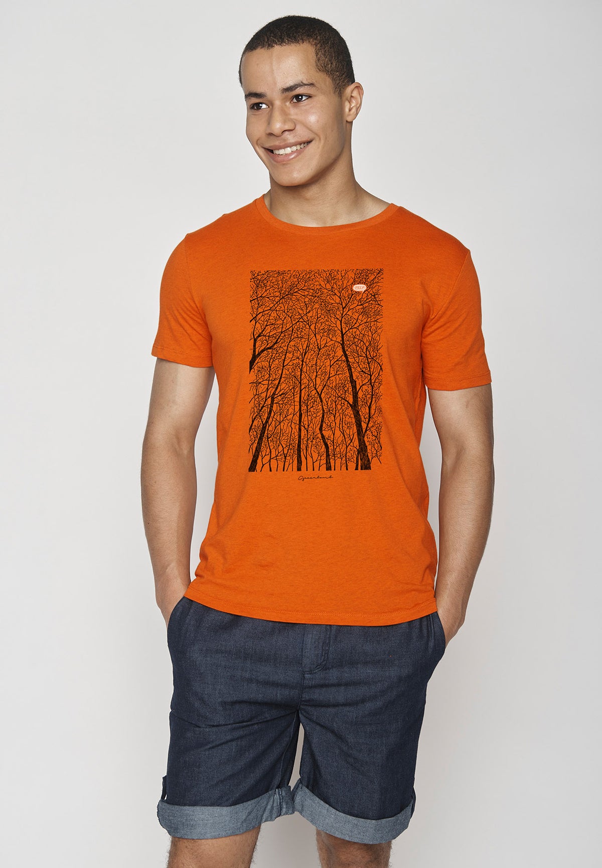 Orang:  Sportliches T-Shirt aus Bio-Baumwolle für Herren [18823]
