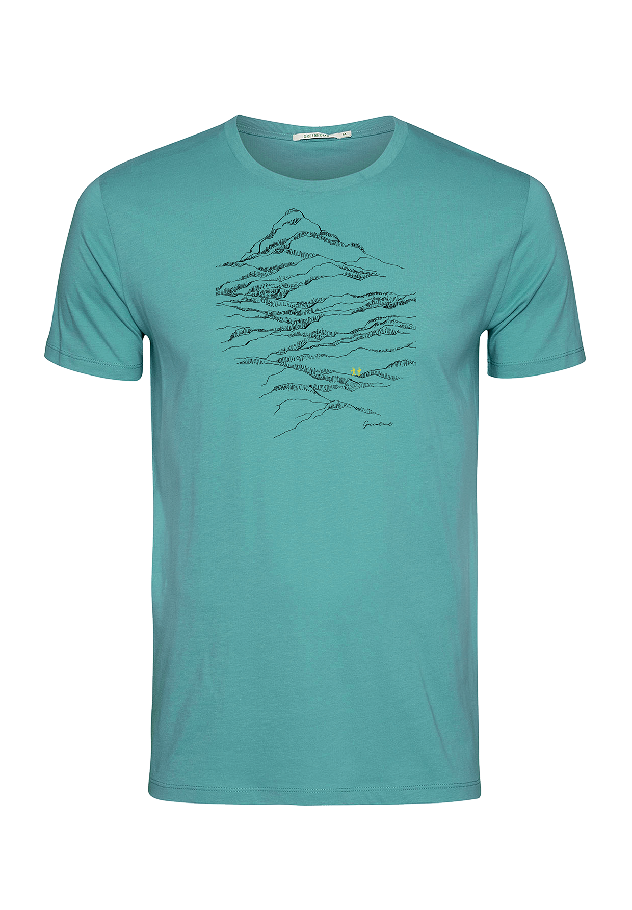 Turkis: Sportliches T-Shirt aus Bio-Baumwolle für Herren [18832]