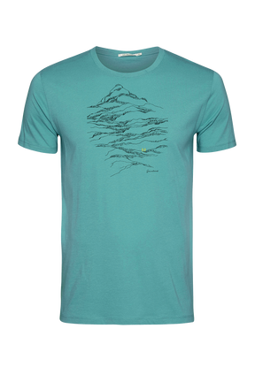 Turkis: Sportliches T-Shirt aus Bio-Baumwolle für Herren [18832]