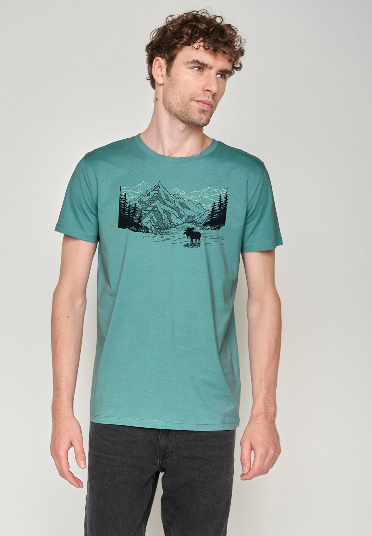 Citadel Blue: Sportliches T-Shirt aus Bio-Baumwolle für Herren [18833]