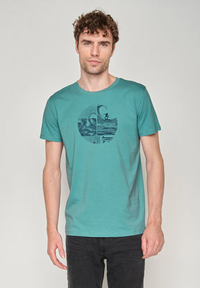 Citadel Blue: Sportliches T-Shirt aus Bio-Baumwolle für Herren [18841]