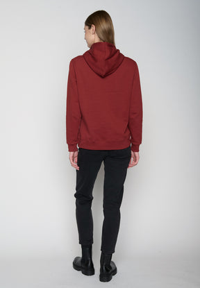 Rot:  Gemütlicher Hoodie aus Bio-Baumwolle für Damen [18850]