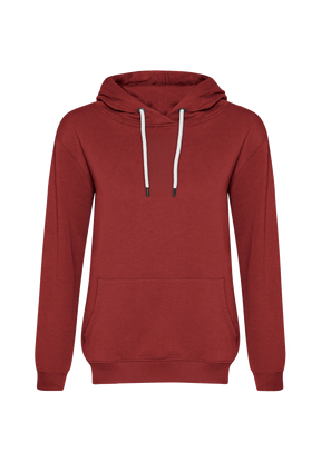 Rot:  Gemütlicher Hoodie aus Bio-Baumwolle für Damen [18852]