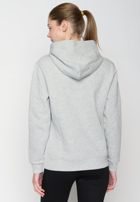 Grau:  Gemütlicher Hoodie aus Bio-Baumwolle für Damen [18855]