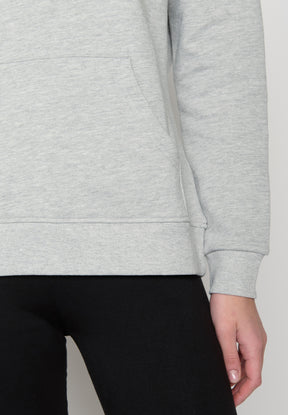 Grau:  Gemütlicher Hoodie aus Bio-Baumwolle für Damen [18857]