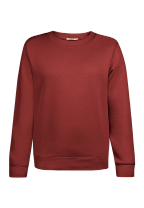 Rot:  Gemütliches Sweatshirt aus Bio-Baumwolle für Damen [18864]