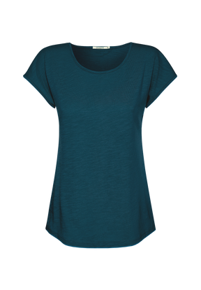 Grün:  Sportliches T-Shirt aus Bio-Baumwolle für Damen [18870]