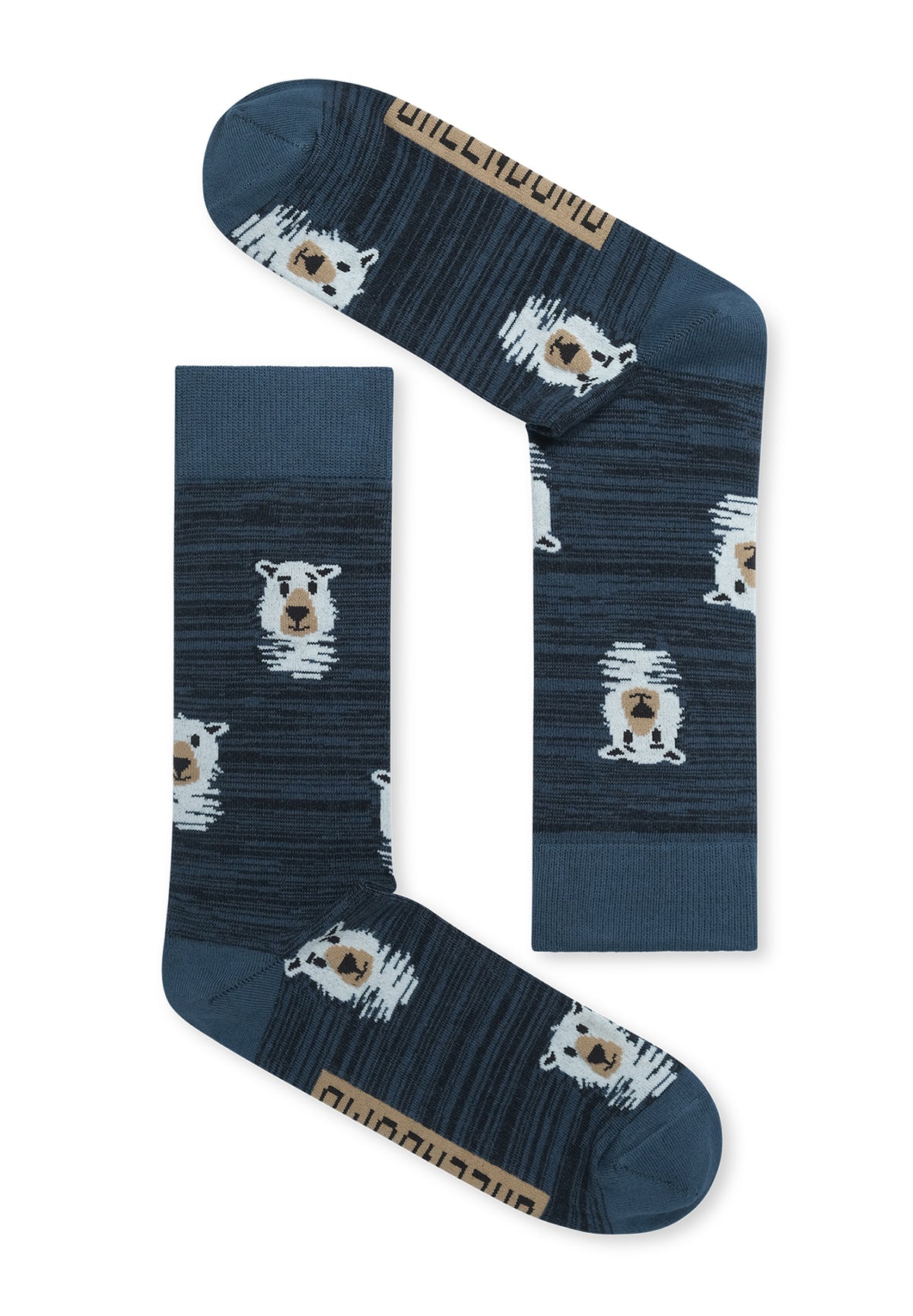 Weiß:  Lässige Socken aus Bio-Baumwoll Mix für Unisex [18875]