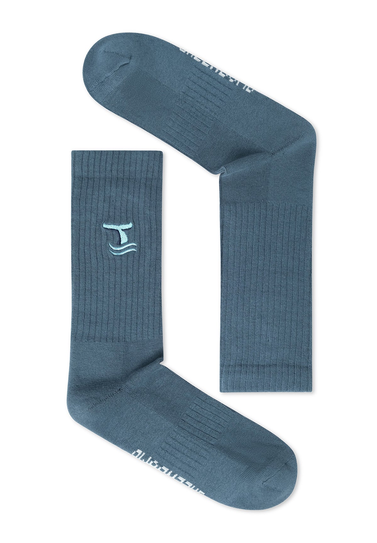 Blau:  Lässige Socken aus Bio-Baumwoll Mix für Unisex [18927]