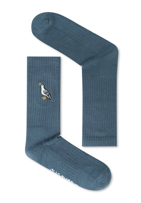 Blau:  Lässige Socken aus Bio-Baumwoll Mix für Unisex [18935]