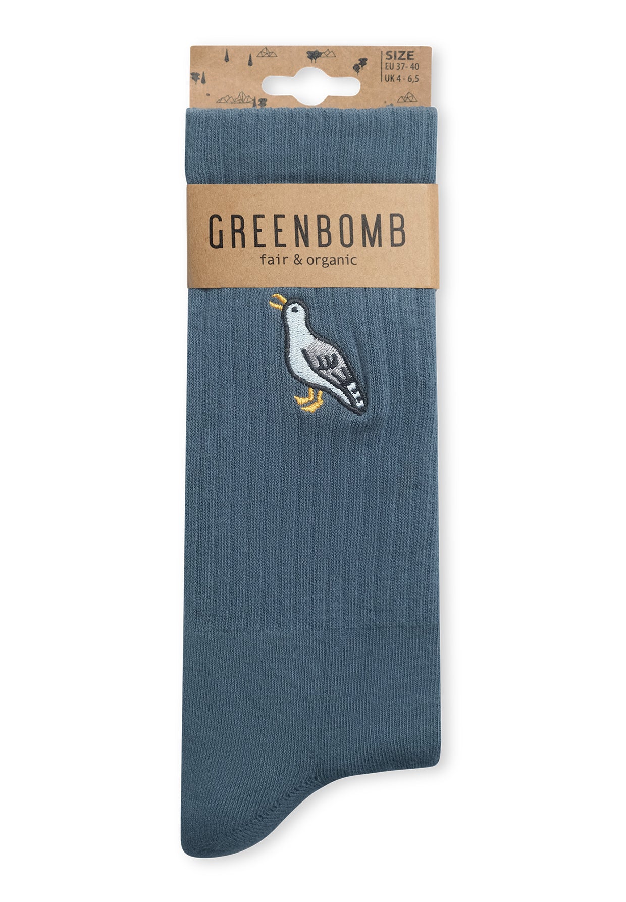 Blau:  Lässige Socken aus Bio-Baumwoll Mix für Unisex [18936]