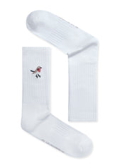White: Lässige Socken aus Bio-Baumwoll Mix für Unisex [18943]