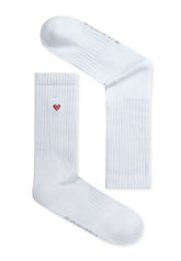 Weiß:  Lässige Socken aus Bio-Baumwoll Mix für Unisex [18951]