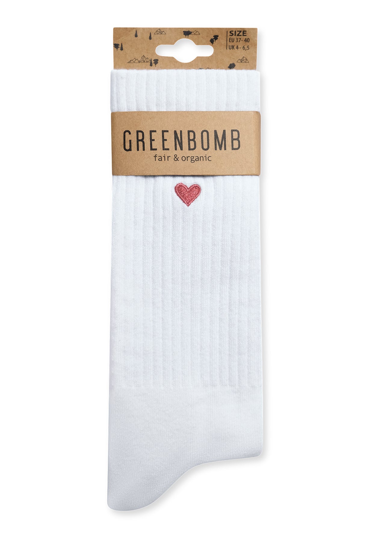 White: Lässige Socken aus Bio-Baumwoll Mix für Unisex [18954]