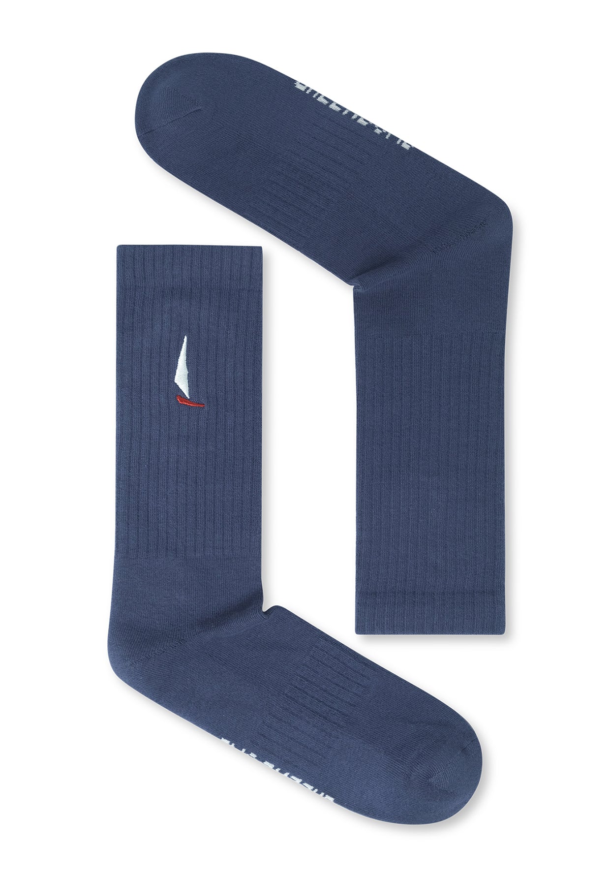 Navy: Lässige Socken aus Bio-Baumwoll Mix für Unisex [18957]