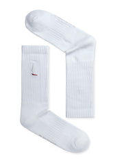 White: Lässige Socken aus Bio-Baumwoll Mix für Unisex [18959]