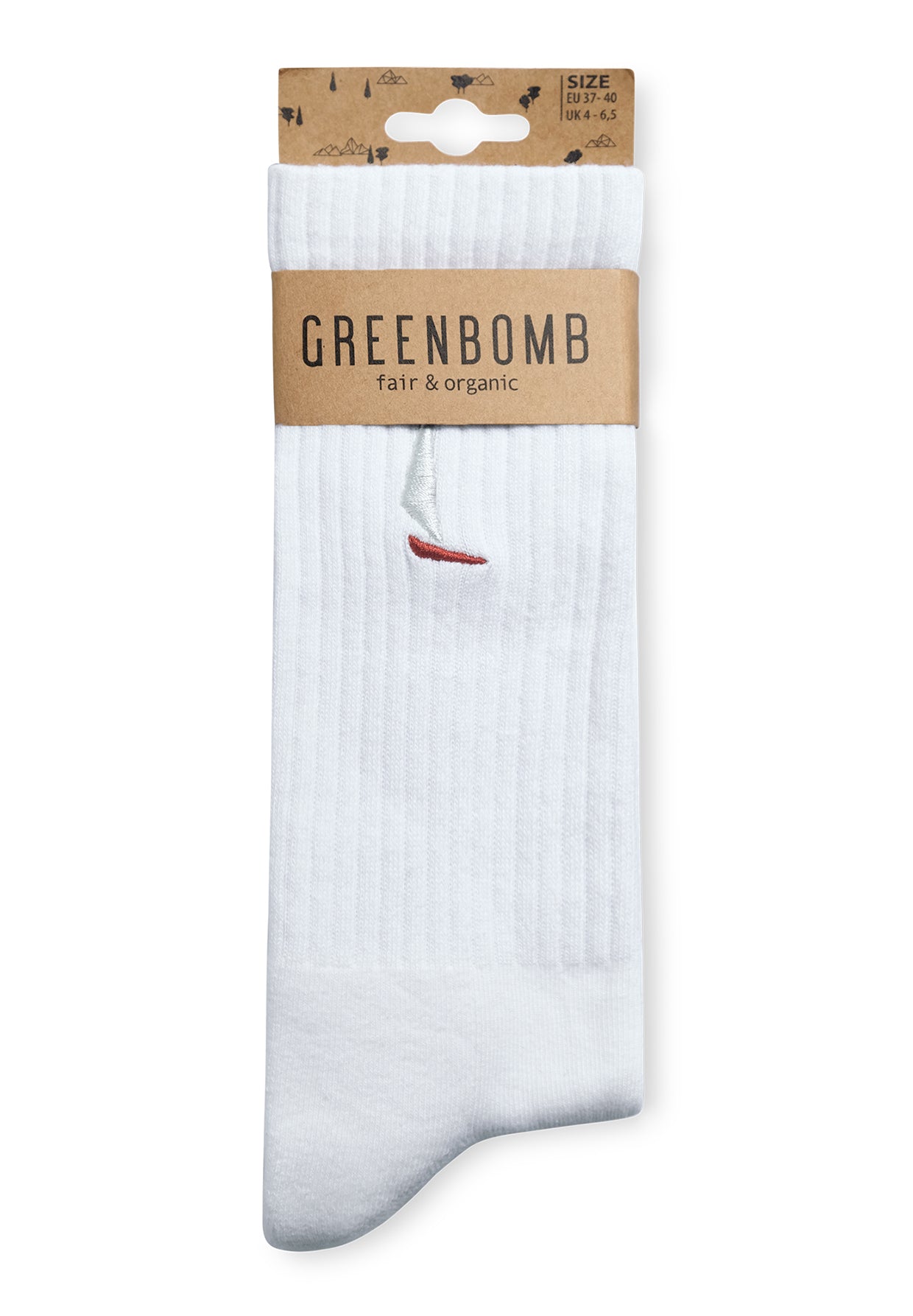 White: Lässige Socken aus Bio-Baumwoll Mix für Unisex [18962]