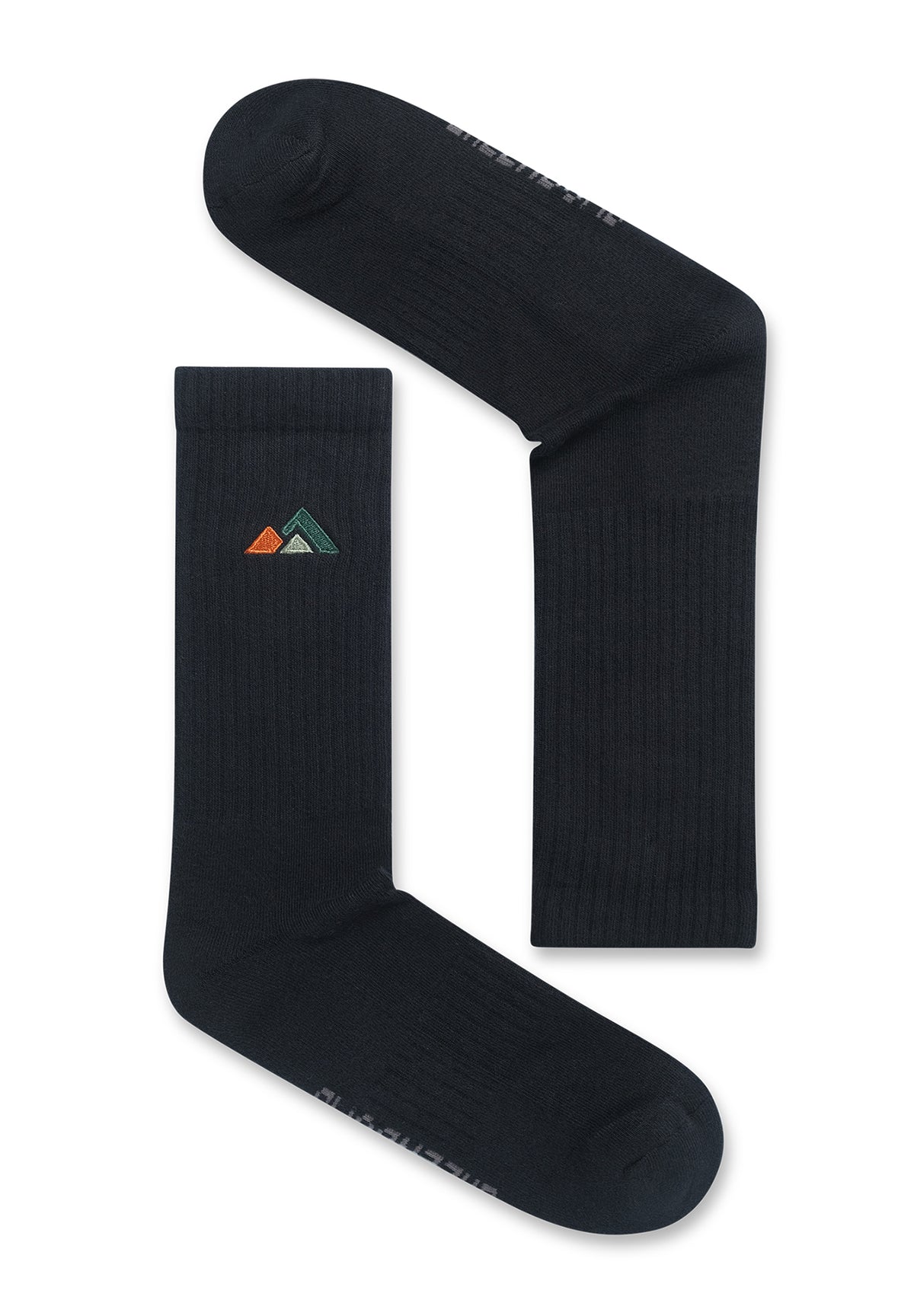 Schwarz:  Lässige Socken aus Bio-Baumwoll Mix für Unisex [18965]