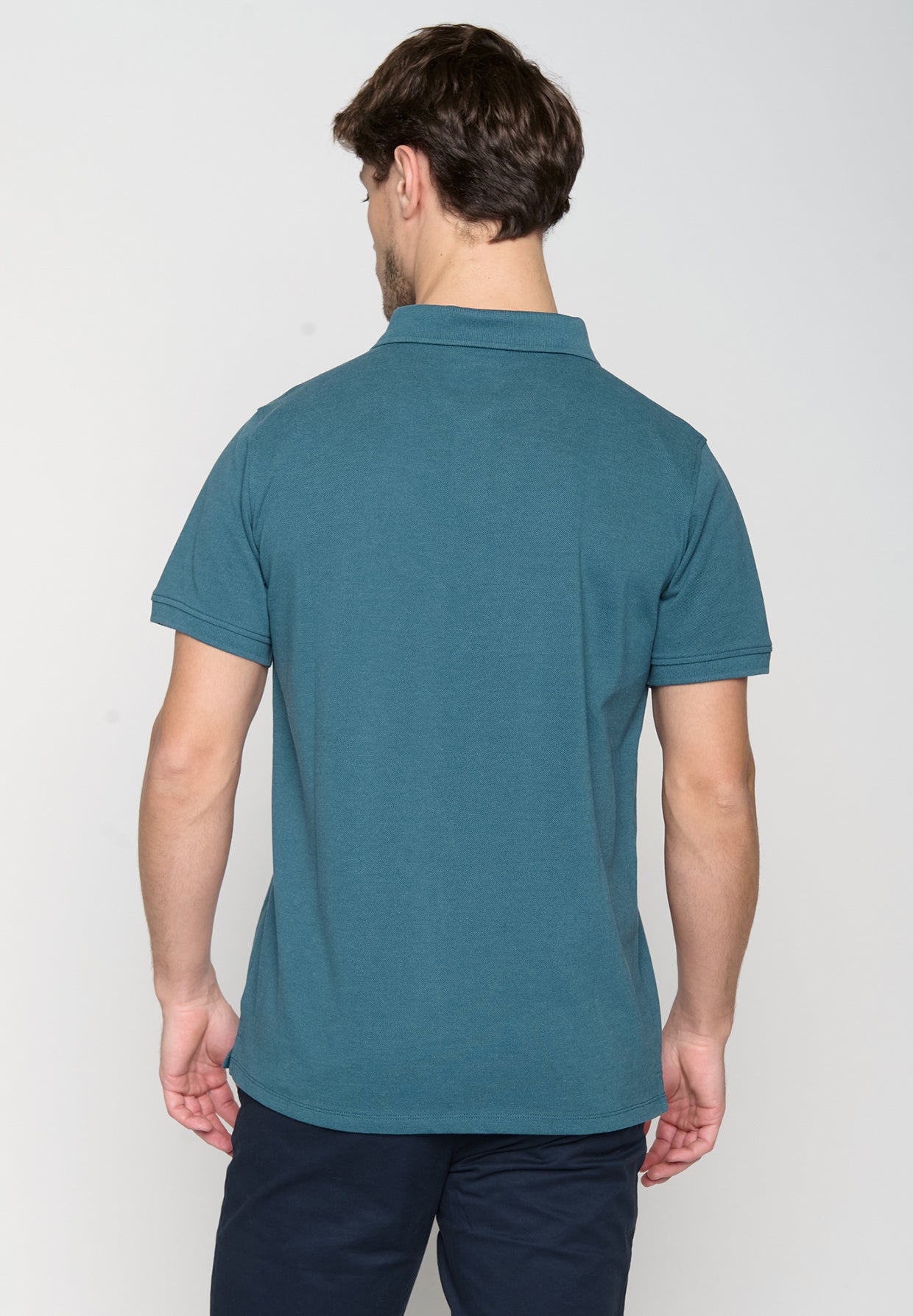 Blau:  Sportliches Polo aus Baumwoll-Mix für Herren [18990]