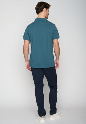Blau:  Sportliches Polo aus Baumwoll-Mix für Herren [18991]