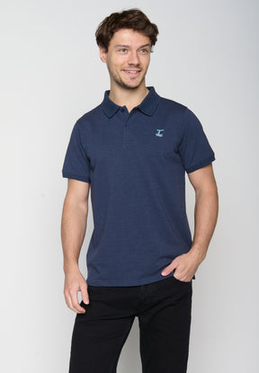 Blau:  Sportliches Polo aus Baumwoll-Mix für Herren [18994]