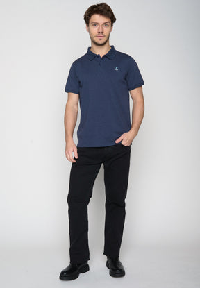 Navy: Sportliches Polo aus Baumwoll-Mix für Herren [18995]