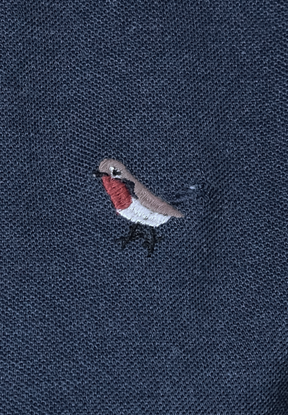 Navy: Sportliches Polo aus Baumwoll-Mix für Damen [19017]