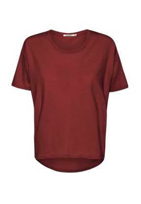 Red Berry: Lässiges T-Shirt aus Bio-Baumwoll-Mix für Damen [19072]