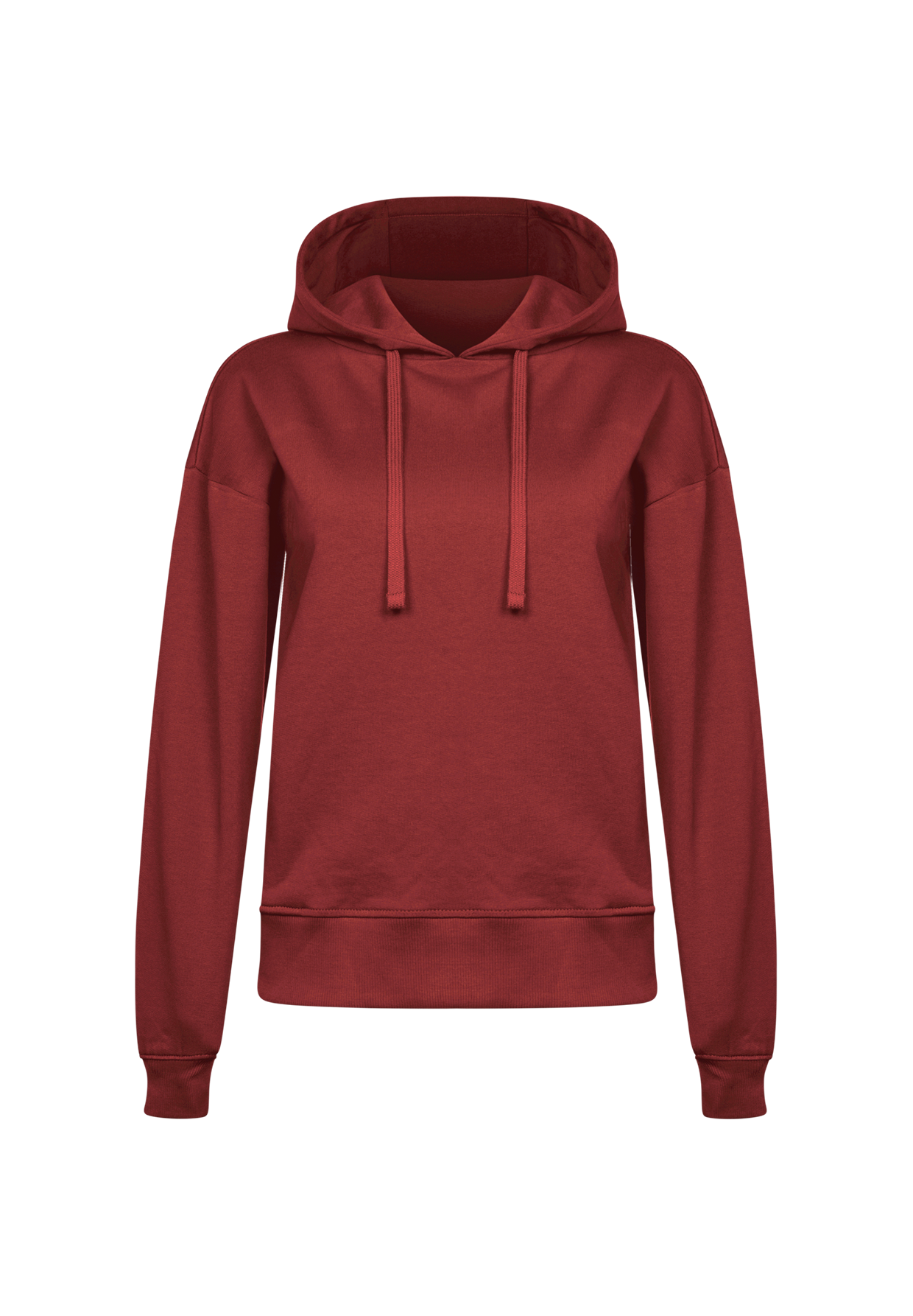 Rot:  Gemütlicher Hoodie aus Bio-Baumwoll Mix für Damen [19085]
