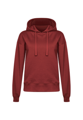 Rot:  Gemütlicher Hoodie aus Bio-Baumwoll Mix für Damen [19085]