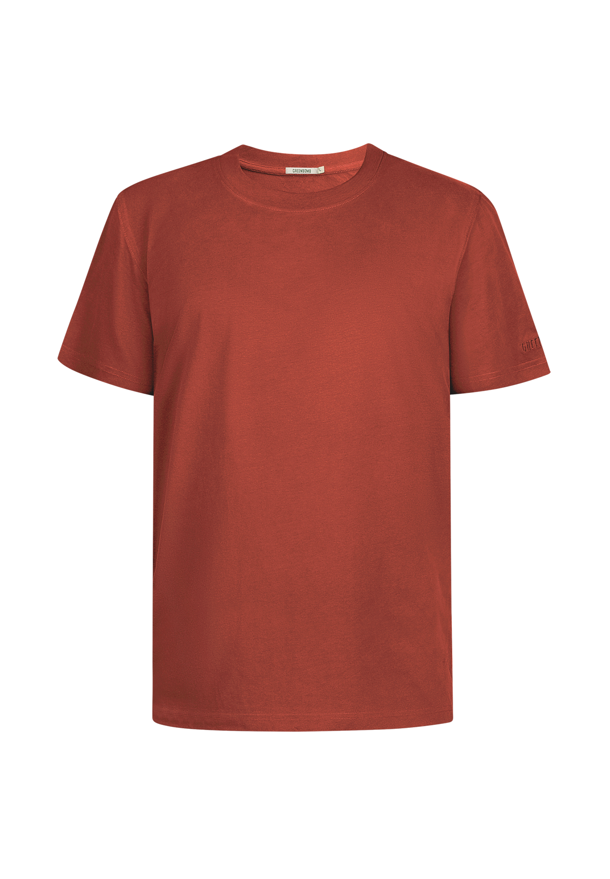 Dark Clay: Lässiges Oversize-T-Shirt aus Bio-Baumwolle für Herren [19097]