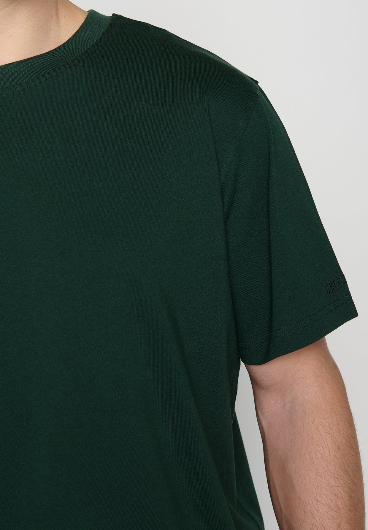 Dark Forest: Lässiges Oversize-T-Shirt aus Bio-Baumwolle für Herren [19102]