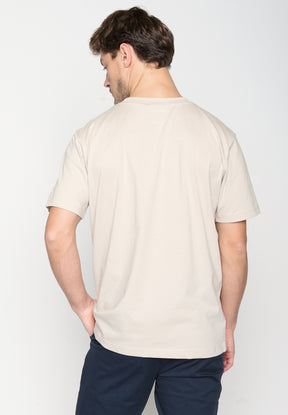 Off White: Lässiges T-Shirt aus Bio-Baumwolle für Herren [19118]