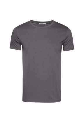 Anthracite: Sportliches T-Shirt aus Bio-Baumwolle für Herren [19127]
