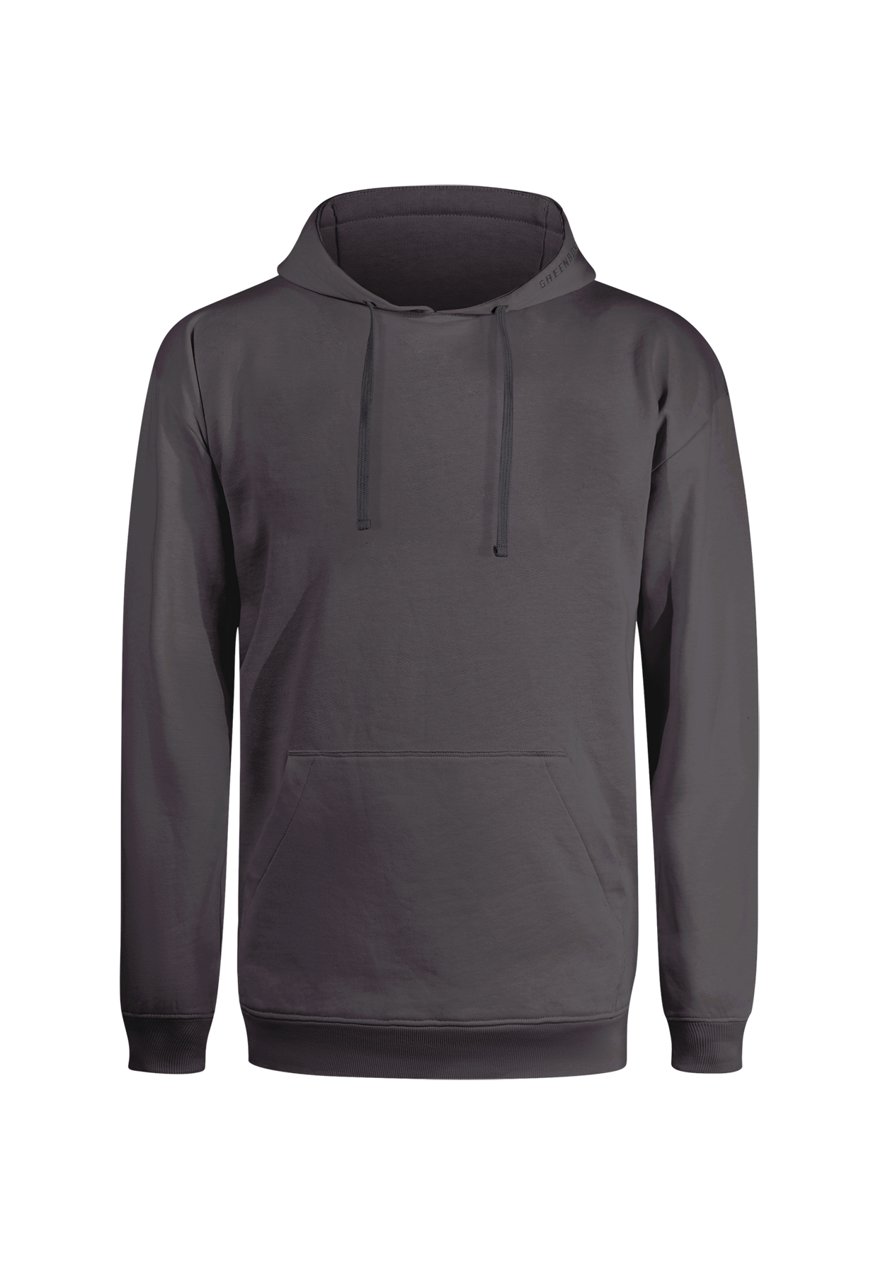 Anthracite: Gemütlicher Hoodie aus Bio-Baumwolle für Herren [19135]