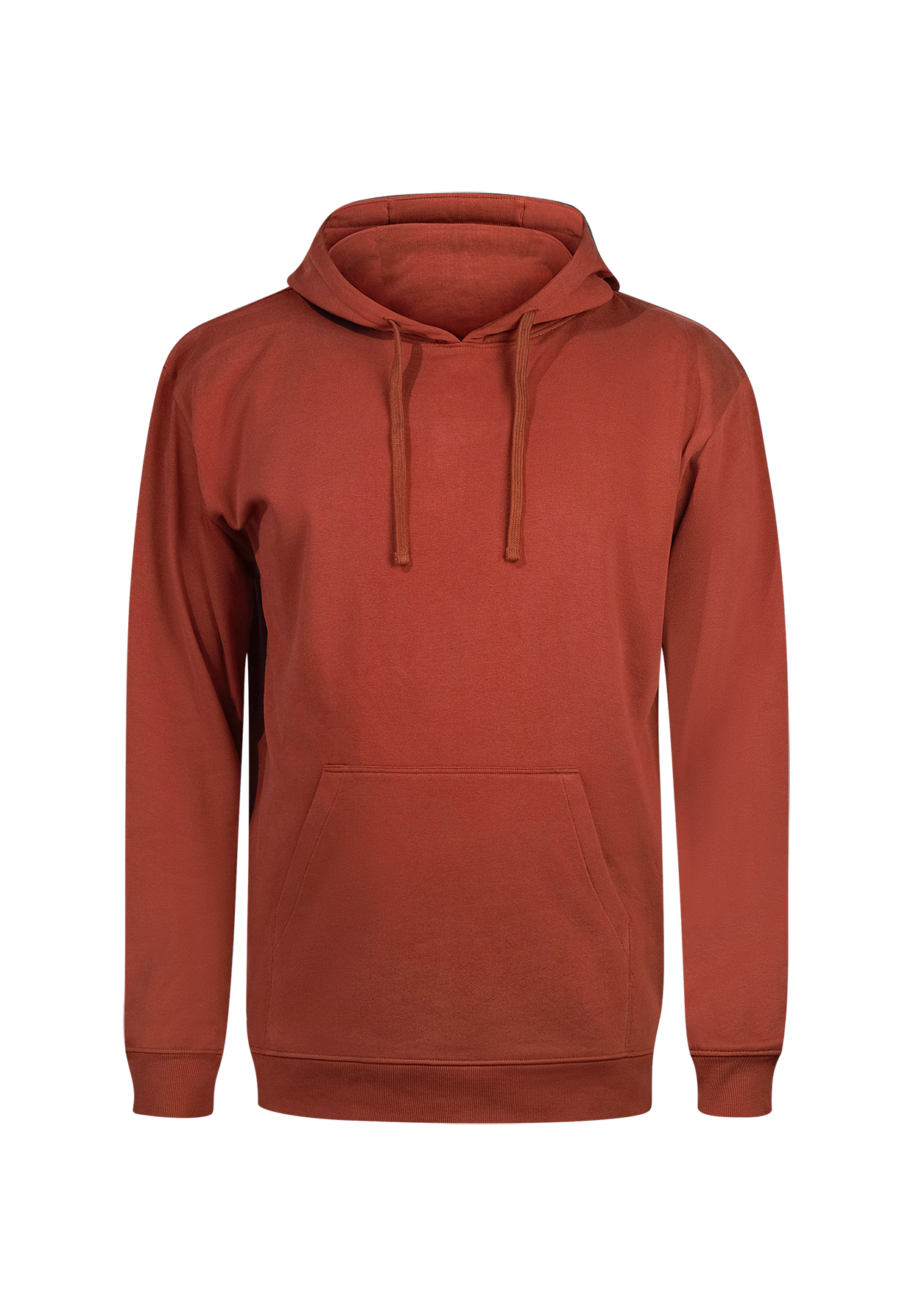 Dark Clay: Gemütlicher Hoodie aus Bio-Baumwolle für Herren [19141]