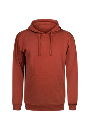 Dark Clay: Gemütlicher Hoodie aus Bio-Baumwolle für Herren [19141]