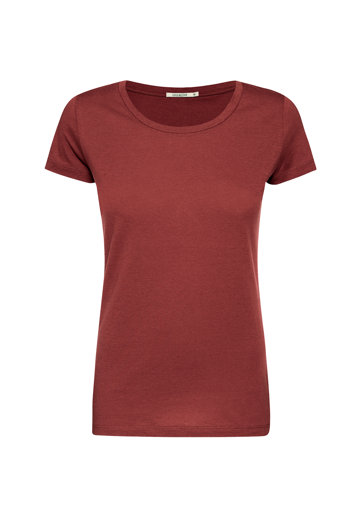 Rot:  Lässiges T-Shirt aus Bio-Baumwolle für Damen [19152]