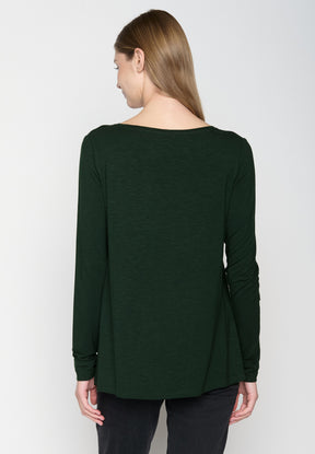Dark Forest: Lässiges Longsleeve aus Viskose (LENZING™ ECOVERO™) Mix für Damen [19155]
