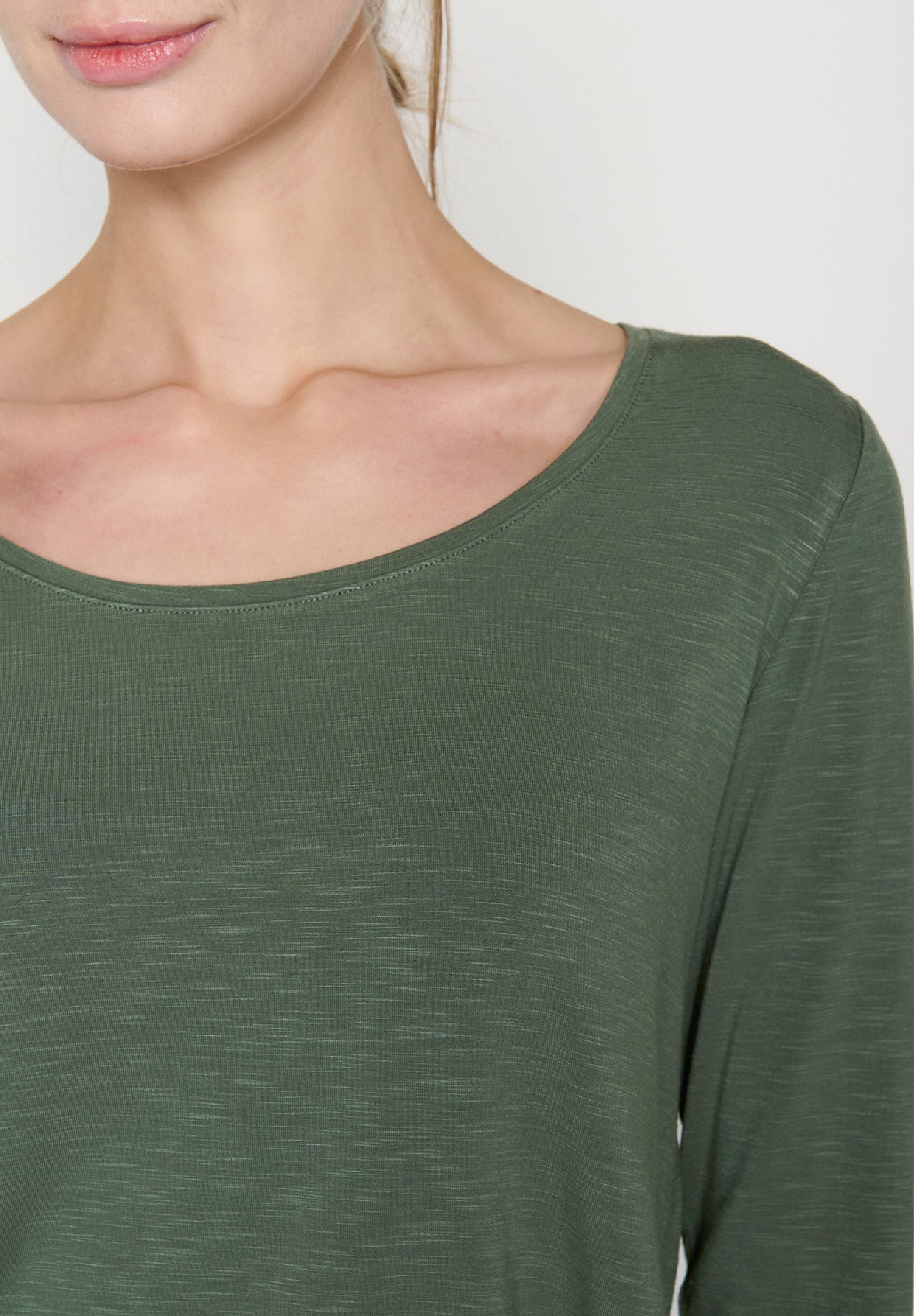 Grau:  Lässiges Longsleeve aus Viskose (LENZING™ ECOVERO™) Mix für Damen [19163]