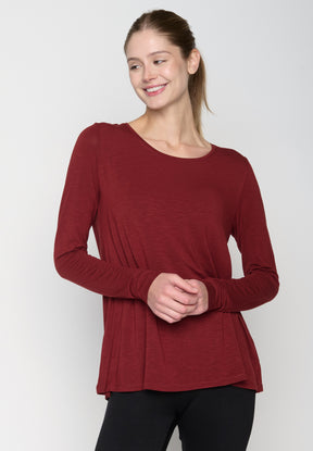 Red Berry: Lässiges Longsleeve aus Viskose (LENZING™ ECOVERO™) Mix für Damen [19165]