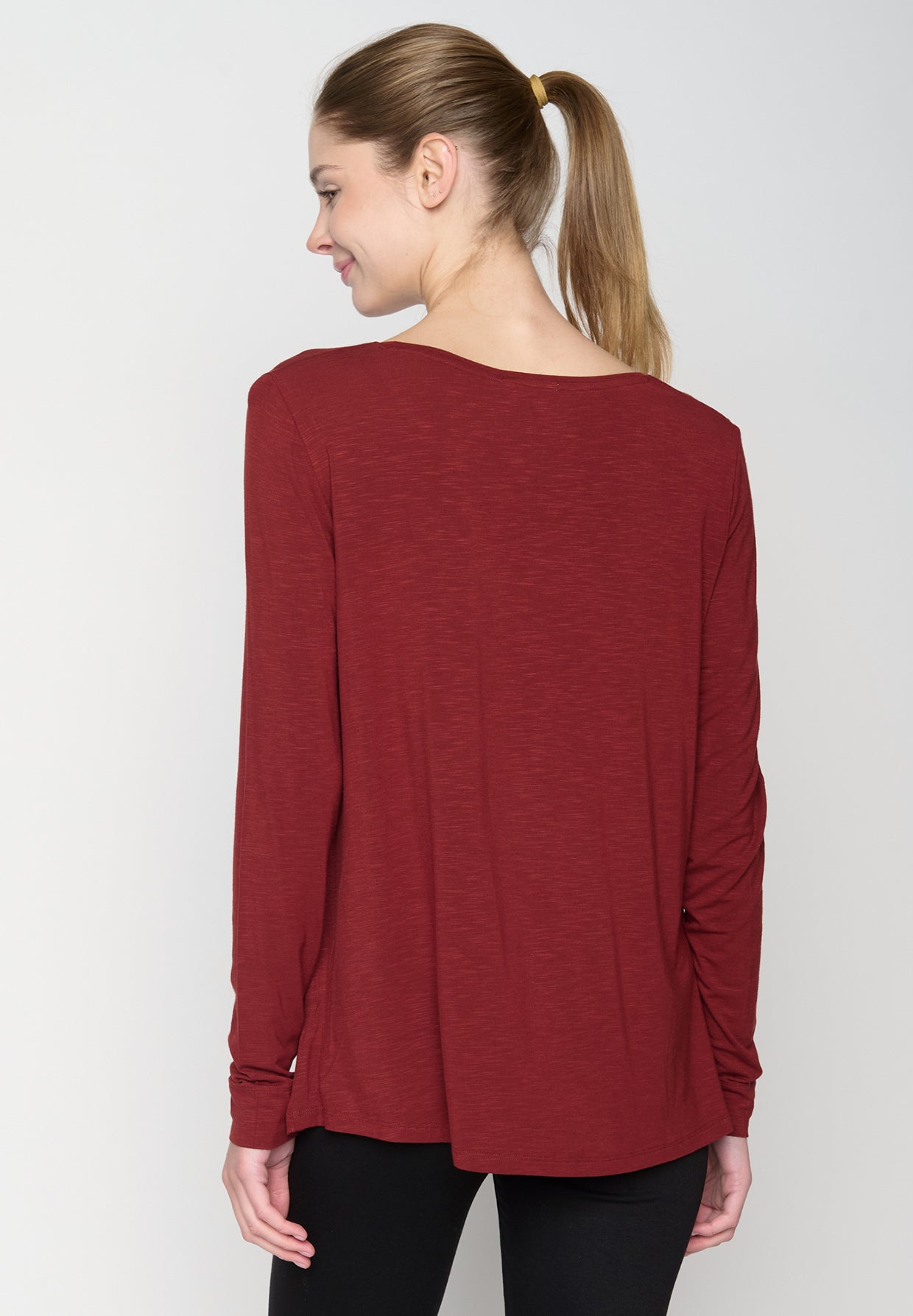 Red Berry: Lässiges Longsleeve aus Viskose (LENZING™ ECOVERO™) Mix für Damen [19167]