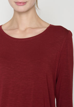 Red Berry: Lässiges Longsleeve aus Viskose (LENZING™ ECOVERO™) Mix für Damen [19169]
