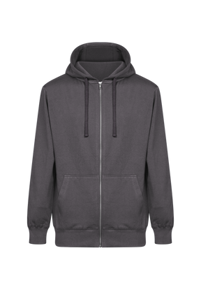Grau:  Sportliche Zipjacke aus Bio-Baumwolle für Herren [19176]