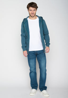 Blue Stone: Sportliche Zipjacke aus Bio-Baumwolle für Herren [19178]